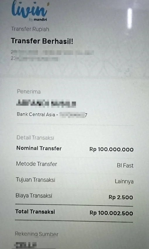 Salah Satu Bukti Pembayaran JP di 8Togel